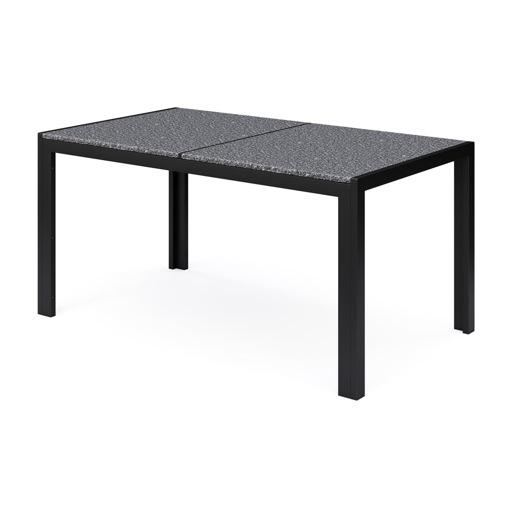 Granite table 140 x 80 x 75 cm black
