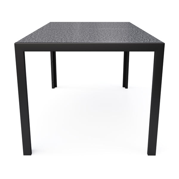 Granittisch 140 x 80 x 75 cm schwarz