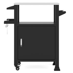 Grill Beistellltisch 1-türig schwarz