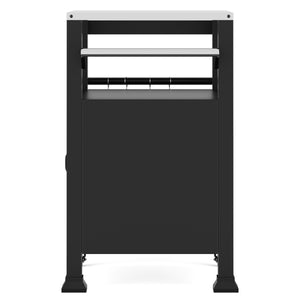 Grill Beistellltisch 1-türig schwarz