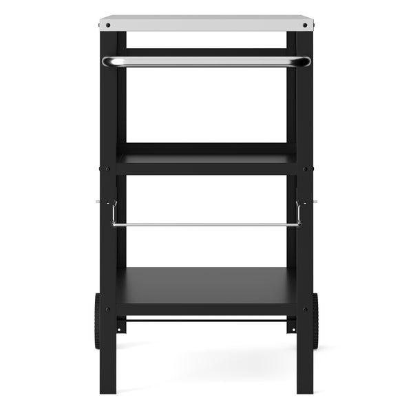 Grill Beistellltisch 104 x 51 x 89 cm schwarz