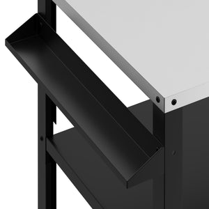 Grill Beistellltisch 104 x 51 x 89 cm schwarz