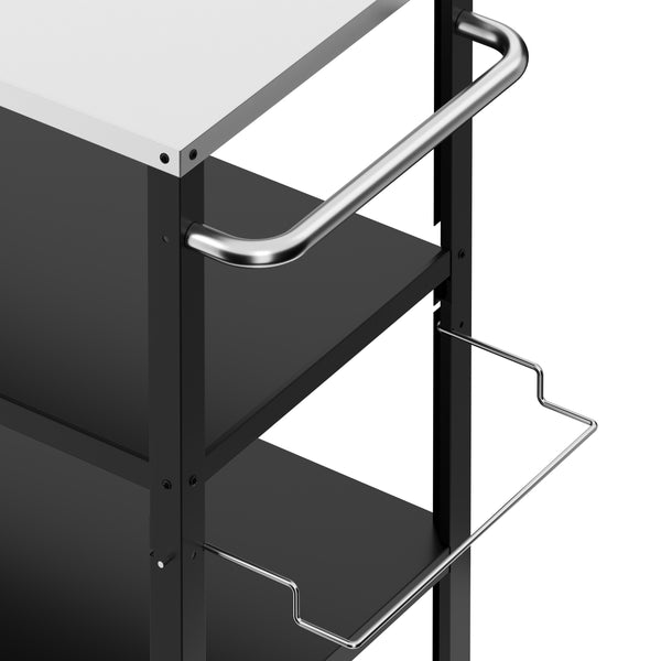 Grill Beistellltisch 104 x 51 x 89 cm schwarz
