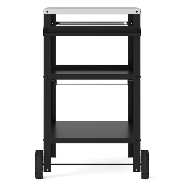 Grill Beistellltisch 104 x 51 x 89 cm schwarz