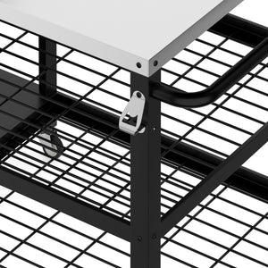 Grill Beistellltisch 135 x 70 x 107 cm schwarz