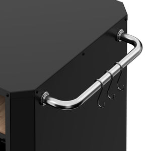 Grill Beistellltisch 60 x 60 x 81 cm schwarz