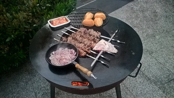 Grillplatte mit Einsatz Ø 85 cm