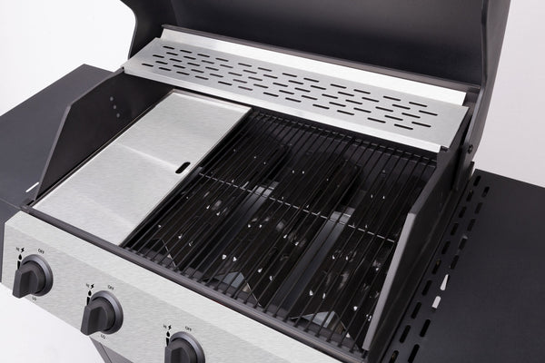 Grillplatte Edelstahl 44 x 22.5 cm