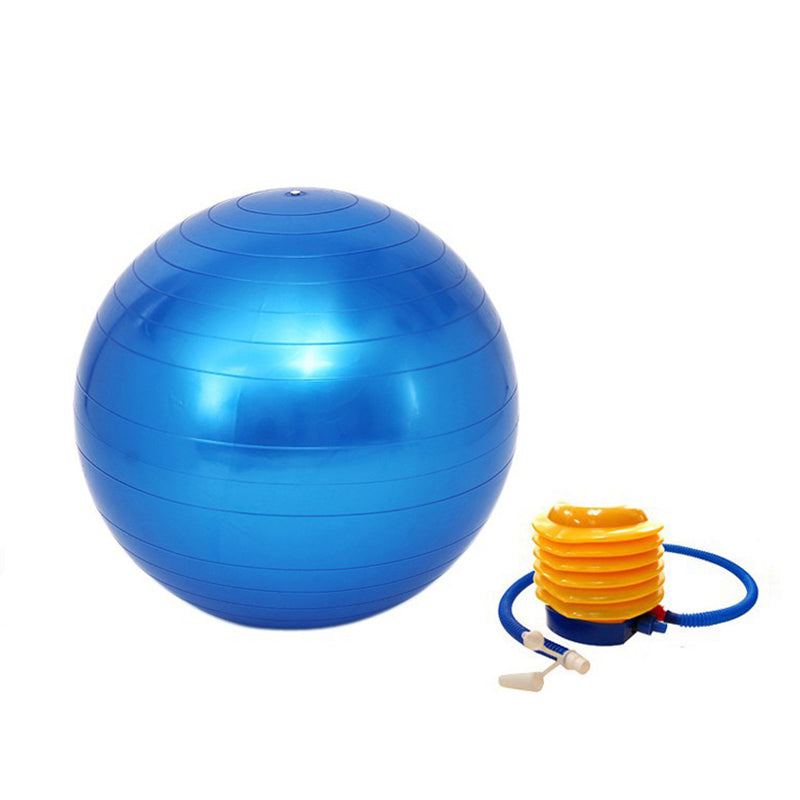 Exercise ball 65 cm blue incl. pump