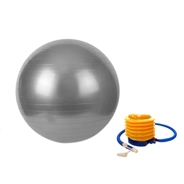 Exercise ball 75 cm gray incl. pump