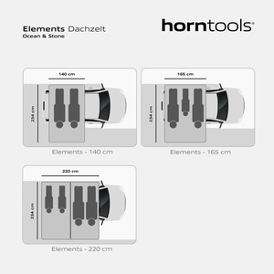 Dachzelt Elements - Farbe Stone - Gen I