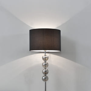Stehlampe Spheridern 1x E27 Ø37.5 x 155cm Chrom/Schwarz