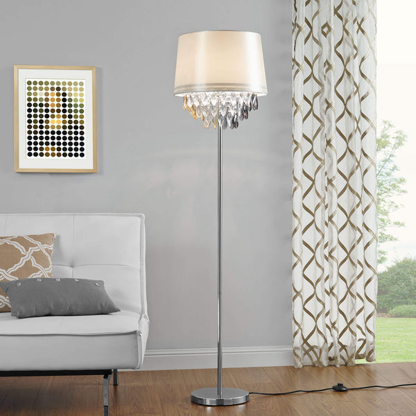 Stehlampe 165 x D:40cm Weiss