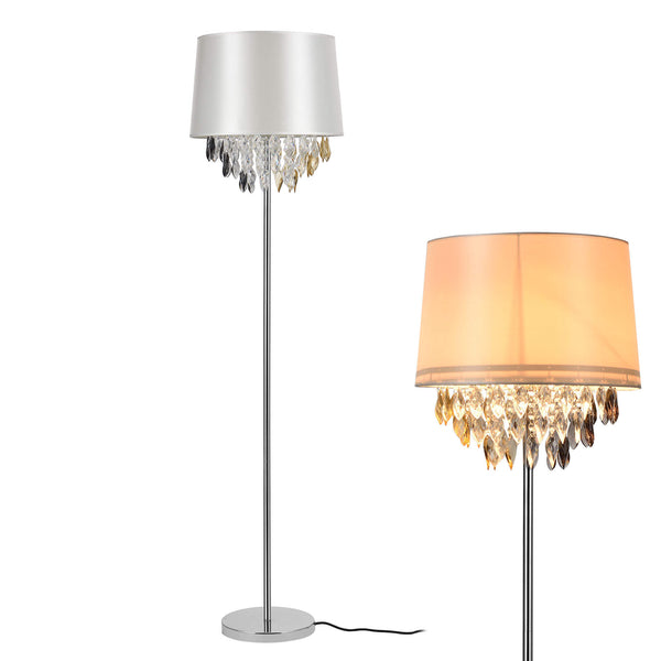 Stehlampe 165 x D:40cm Weiss