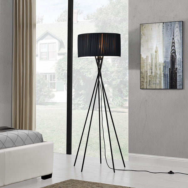 Stehlampe Black Mikado 1x E27 48x155cm Schwarz
