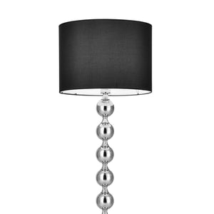 Stehlampe Spheric Black D:48x155cm Schwarz/Chrom