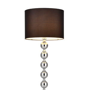 Stehlampe Spheric Black D:48x155cm Schwarz/Chrom