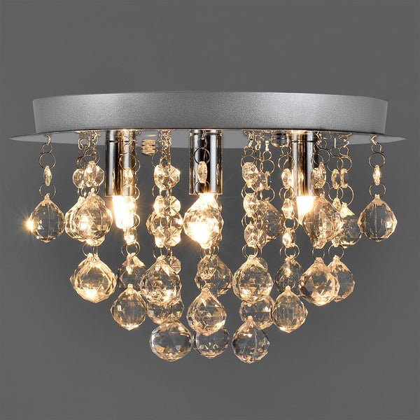 Deckenlampe Deckenleuchte Trio 3x G9 mit Kunstkristallen