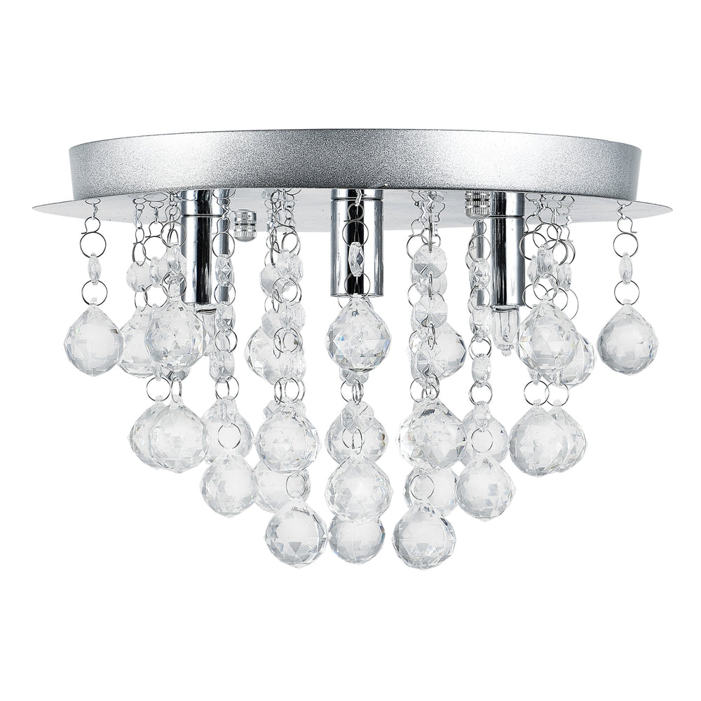 Lampada da soffitto/trio di luci 3x G9 con cristalli artificiali