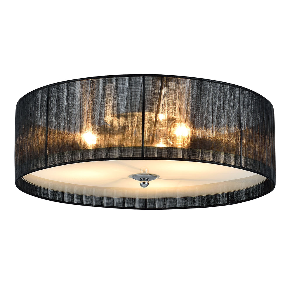 Lampada da soffitto/luce Helena 3x E27 Ø40x12cm Organza S