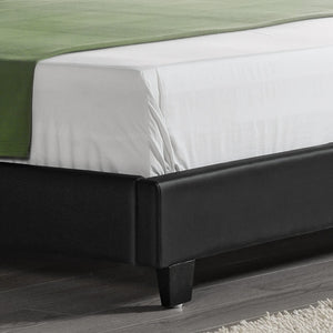 CORIUM Polsterbett mit Matratze Kunstleder 180x200 schwarz