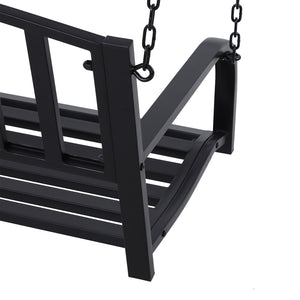 Hängebank Gartenschaukel Schaukelbank 2-Sitzer mit Ketten Metall