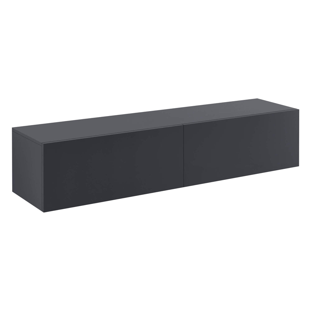 Mensola da parete Evaton 140x33x30 cm grigio scuro