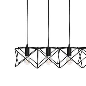 Hängelampe SOLARA 5 Lampen schwarz