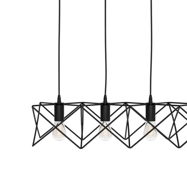 Hängelampe SOLARA 5 Lampen schwarz
