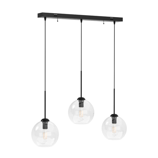 Hängelampe ZINIA 3 Lampen schwarz