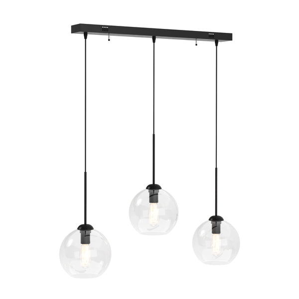 Hängelampe ZINIA 3 Lampen schwarz