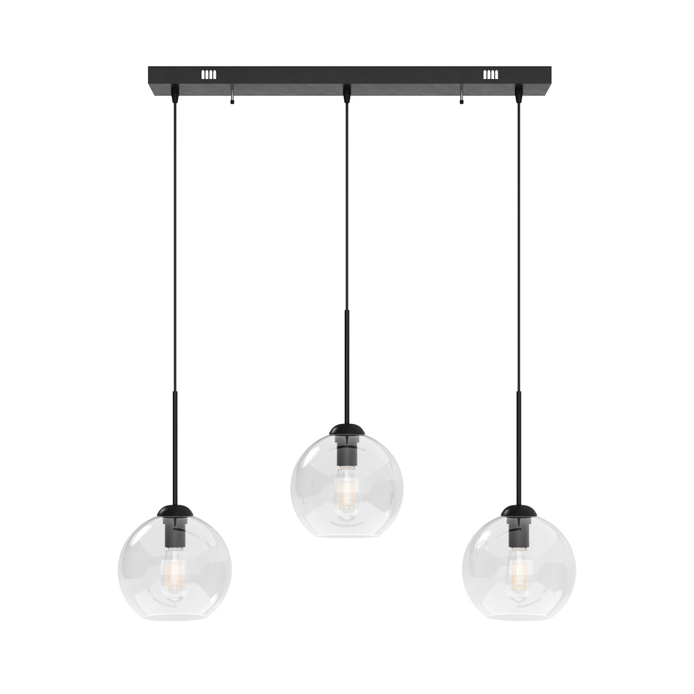 Hängelampe ZINIA 3 Lampen schwarz