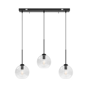 Hängelampe ZINIA 3 Lampen schwarz