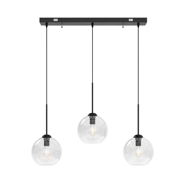 Hängelampe ZINIA 3 Lampen schwarz
