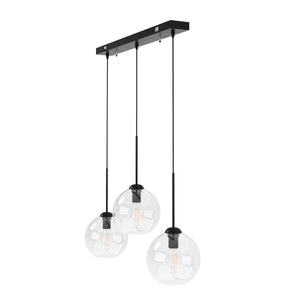 Hängelampe ZINIA 3 Lampen schwarz