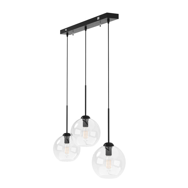 Hängelampe ZINIA 3 Lampen schwarz