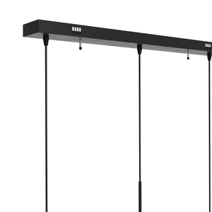 Hängelampe ZINIA 3 Lampen schwarz