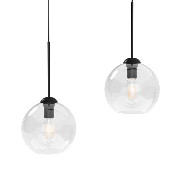 Hängelampe ZINIA 3 Lampen schwarz