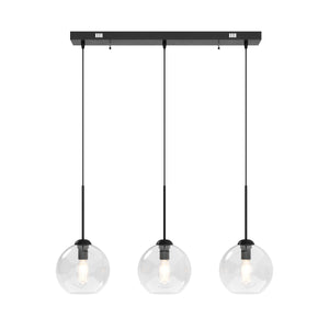 Hängelampe ZINIA 3 Lampen schwarz