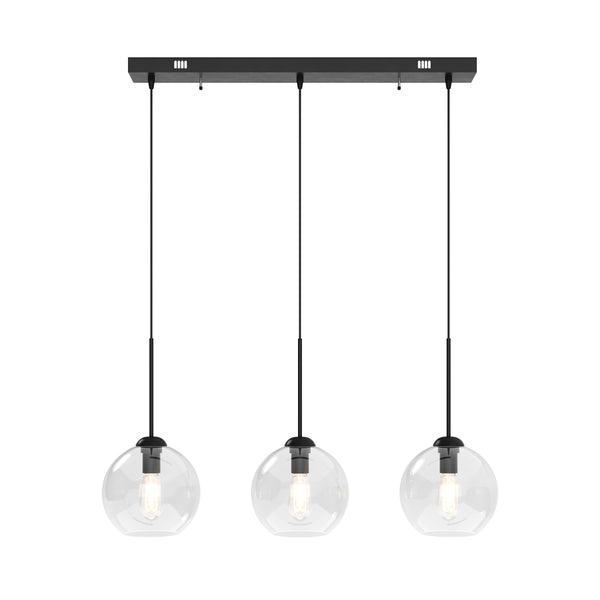 Hängelampe ZINIA 3 Lampen schwarz