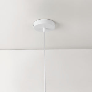 Hängeleuchte Lopar Ø 30cm Weiss Silber
