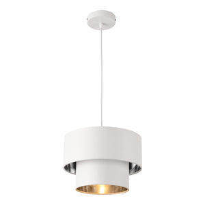 Hängeleuchte Lopar Ø 30cm Weiss Silber