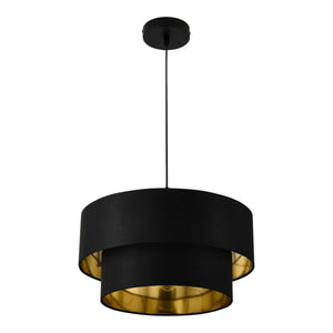 Hängeleuchte Lopar Ø 40cm Schwarz Gold