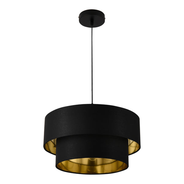 Hängeleuchte Lopar Ø 40cm Schwarz Gold