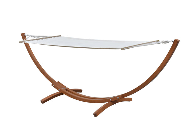 Hängematte beige mit Gestell 3.2 m