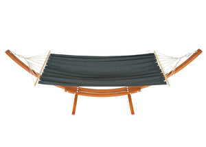 Hängematte mit Gestell FSC-zertifiziert 320cm braun, Matte grau