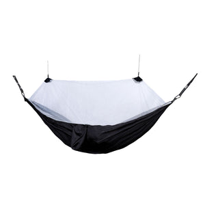 Hängematte mit Moskitonetz 270 x 140 cm schwarz