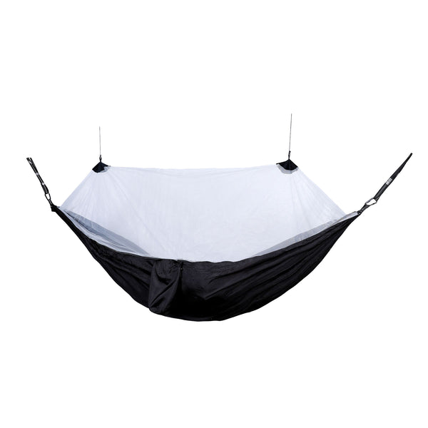 Hängematte mit Moskitonetz 270 x 140 cm schwarz