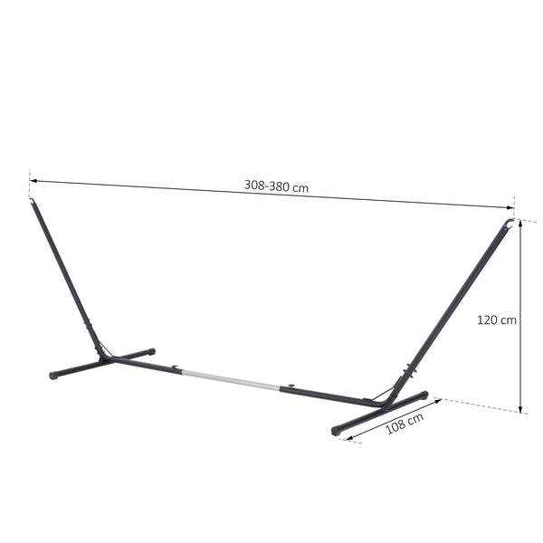 Hängemattengestell Hängemattenständer 308-380cm Metall