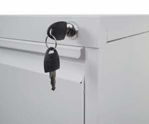 Hängeregisterschrank Aktenschrank abschliessbar 134cm grau